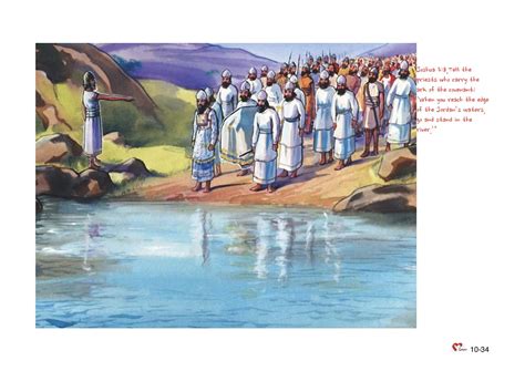 Chapter 10 – Lesson 34 – Crossing the Jordan River – 畫說聖經