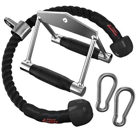 Buy Tricep Rope with Upgraded Rubber Handles,35 Inch Tricep Pull Down ...