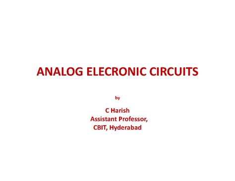 Unit - 1 - Diode Characteristics and Applications: P-N junction diode ...