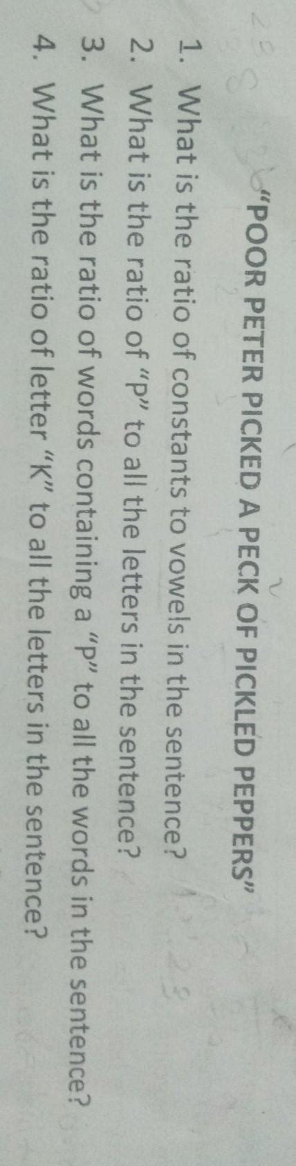 Use the sentence below to find each answer. Write the ratio as a ...