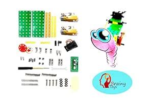 Buy Brainy Toys Bot Kit, Earthworm bot Plastic and Metal Kit,Learn ...