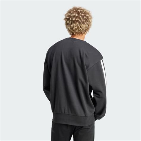 adidas Essentials 3-Stripes French Terry Sweatshirt - Black | adidas India