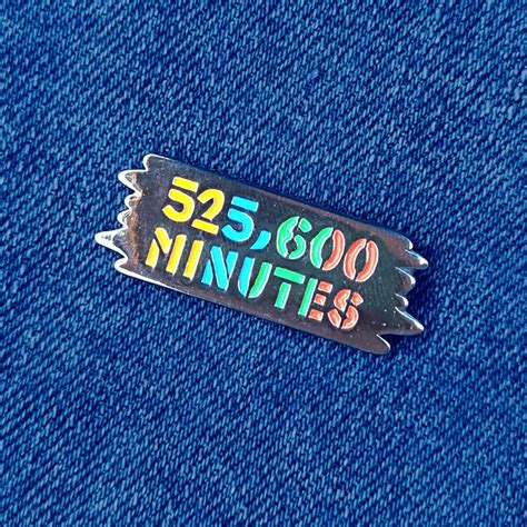 525,600 Minutes – Rent Pin – Musical Theatre Pins