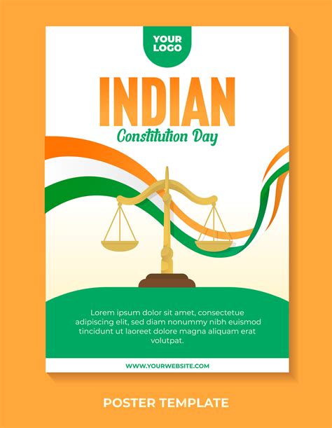 Indian constitution day poster design 27827271 Vector Art at Vecteezy