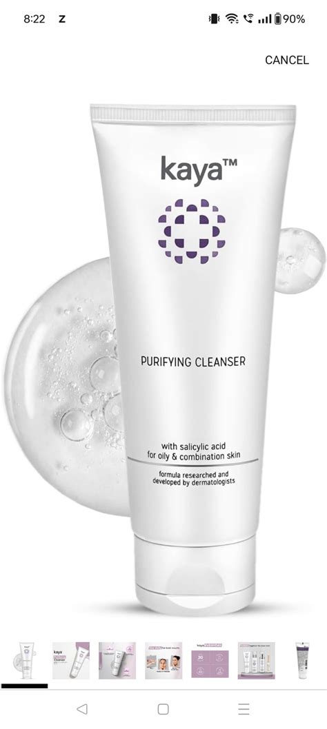 Kaya Acne Care Purifying Face Wash with Salicylic Acid | Dermatologist ...