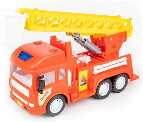 RATNA'S Fire Ladder Toy Truck My First Wheels Friction Powered Big Size ...