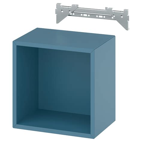 EKET wall-mounted shelving unit, dark grey-blue, 35x25x35 cm (133/4x97 ...