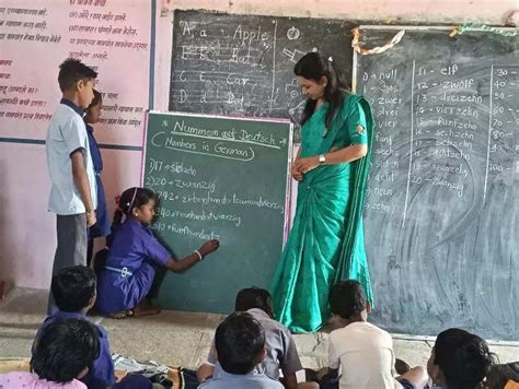 Guten Tag Dir! German echoes in zilla parishad school in Wani