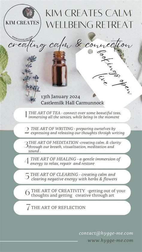 kim creates calm creative mini retreat , The Castlemilk Hall ...