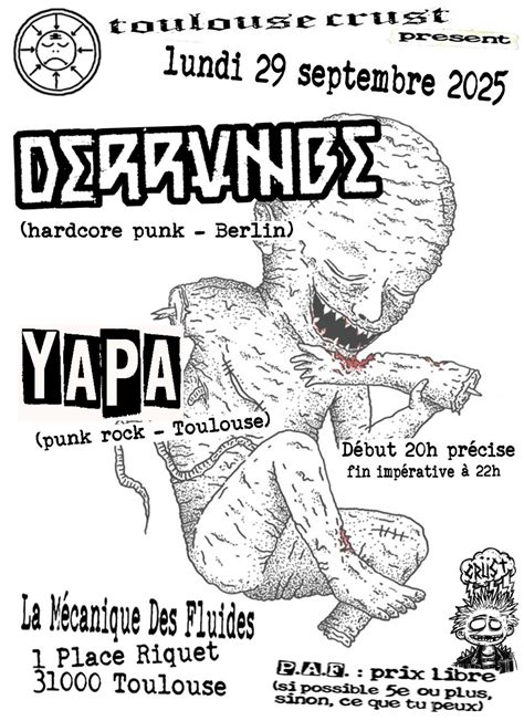 DERRUMBE (hardcore punk - Berlin) + YAPA (punk rock - Toulouse), La ...