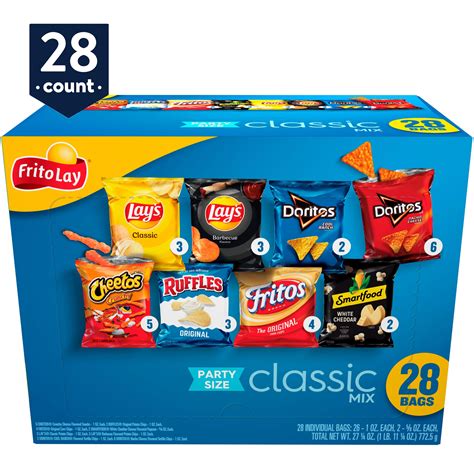 Frito-Lay Classic Mix Variety Pack, 28 Count - Walmart.com