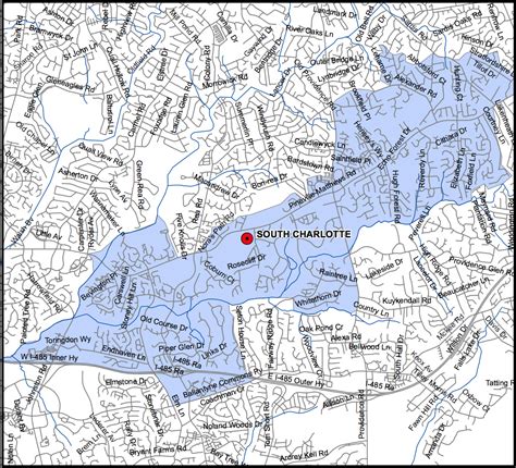 South Charlotte Middle School - CMS Boundary Map