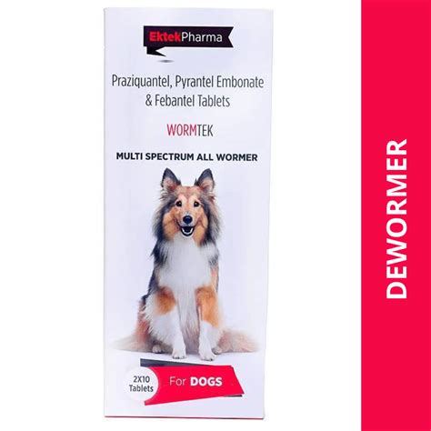 Ek Tek Wormtek Deworming Tablets for Dogs (pack of 10 tablets) – Paw Store