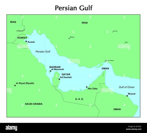 Map Of Persian Gulf And Gulf Of Aden