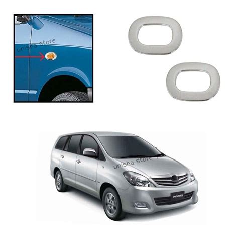 WheelCore Side Lamp Chrome Cover for Toyota Innova (2008 to 2010) Type ...