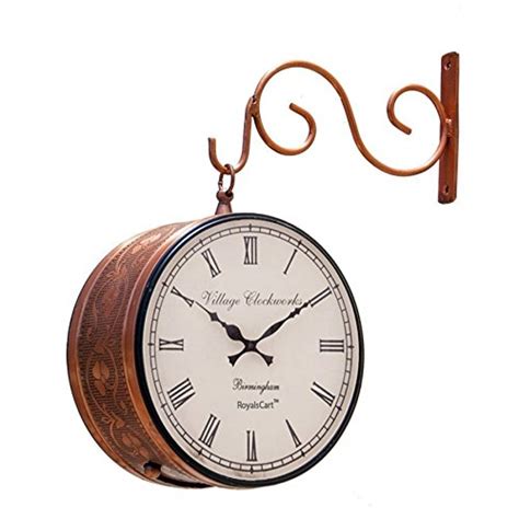 Buy Antikcart Nostalgia Vintage Retro Station Clocks-Copper Finish 13 x ...
