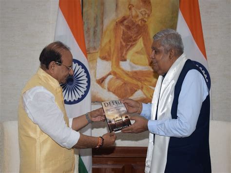 Delhi LG वीके सक्‍सेना ने उपराष्‍ट्रपत‍ि धनखड़ से की मुलाकात, मांगा ...