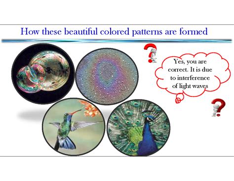 Intro interference - summmary - How these beautiful colored patterns ...
