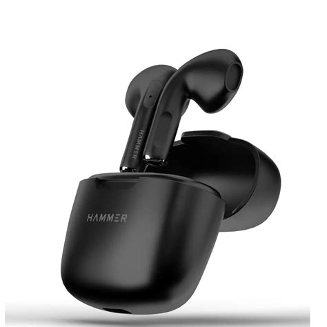 Hammer KO Mini Bluetooth Earbuds with Touch Controls (Black)