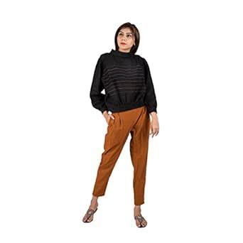 IFONLY Black Khadi Handembroidered Back Button Shirt/Size-(XS) : Amazon ...