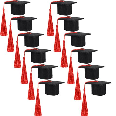 Amazon.com: Hicarer 12 Pack 2024 Mini Graduation Caps with tassels Grad ...