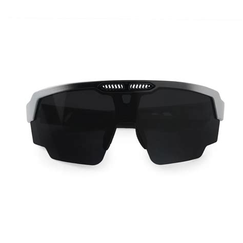 SASA Raptor Silver/Black Frame Black Smoke Lens Sports Sunglasses