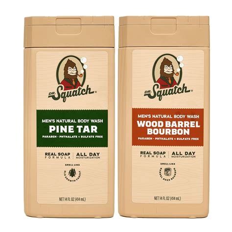 Amazon.com : Dr. Squatch NEW Natural Body Wash for Men - Non ...
