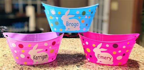 Personalized Easter Basket Custom Easter Basket Plastic Easter Basket ...