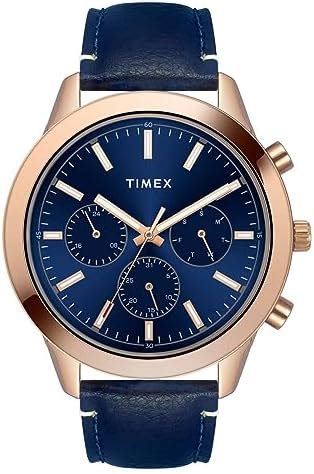 TIMEX Multifunction Men Analog Blue Dial Coloured Quartz Watch, Round ...