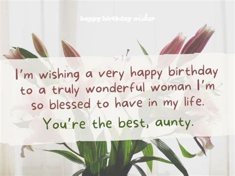 106+ Beautiful Birthday Wishes for Aunty - Happy Birthday Wisher, by ...