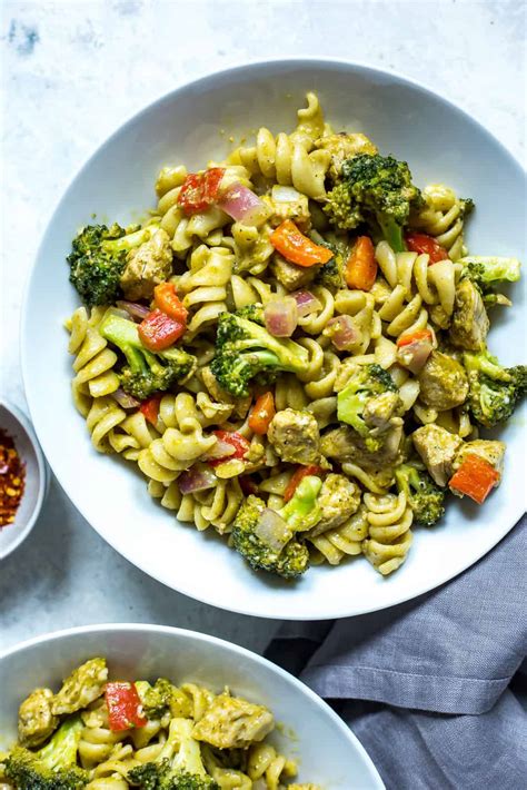 Instant Pot Chicken Pesto Pasta - Eating Instantly