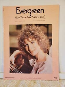 Evergreen - Barbra Streisand - 1976 US Sheet Music | eBay