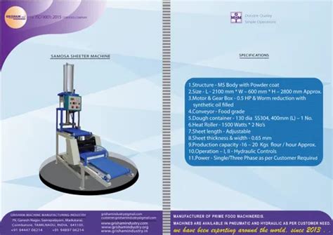 Samosa Patti Making Machine - Samosa Sheet Making Machine Manufacturer ...