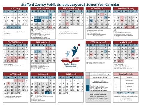 Stafford County Public Schools Calendar 25-26 Revised [pdf] - EduCounty