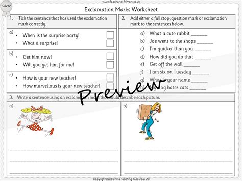 Image result for KS1 Using Exclamation Marks
