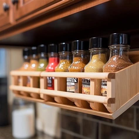 11 Beautiful DIY Wooden Spice Rack Ideas to Organize Your Kitchen