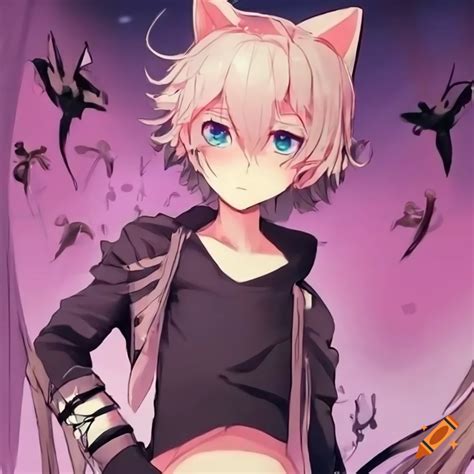 Cute Anime Cat Boy