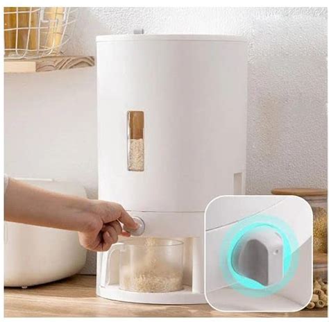 Jolfay Airtight Rice Storage Container With Measuring Cup (Holds 10 Kg ...