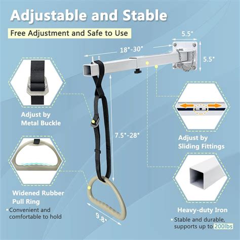 KAAMOS Bed Trapeze Bar for Elderly Bed Pull Up Lift India | Ubuy
