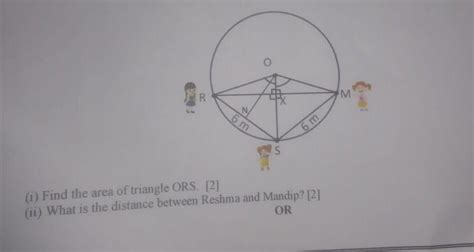 Three girls Reshma, Salma and Mandip are playing a game by standing on ...