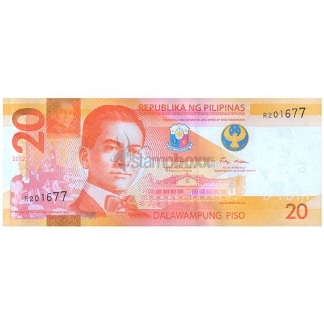 PHILIPPINES 20 PISO 2022 P-230 UNC – Stampboxx