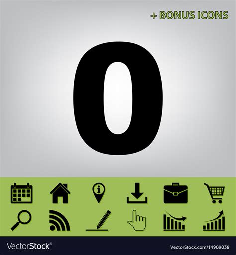 Image result for Number 0 Sign Design Template Element Black Vector Image