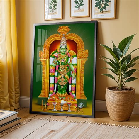 Goddess Meenakshi Artwork – The Divine Grace of Madurai – Ritwikas