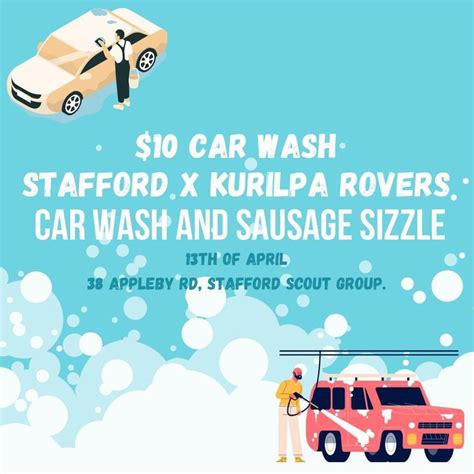 Stafford X Kurilpa fundraising Car Wash & BBQ, Stafford Scouts, 13 ...