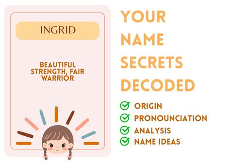 Ingrid - Girl Name Meaning and Pronunciation