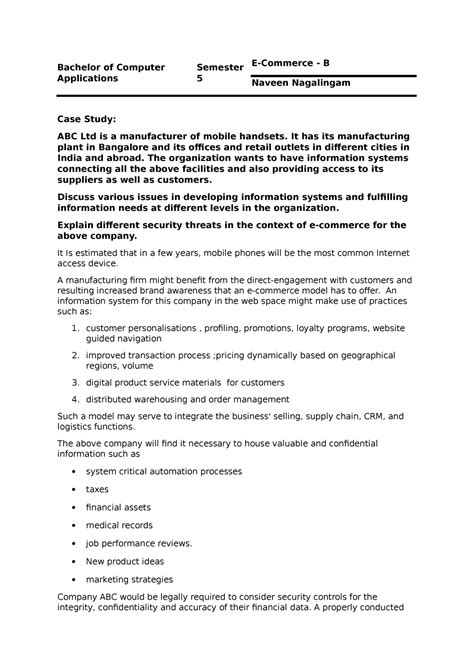 350085165 E Commerce B - Bachelor of Computer Applications Semester 5 E ...