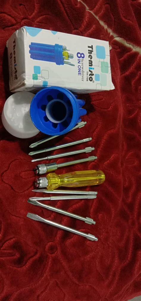 THEMISTO TH-T08 8 IN 1 COMBINATION SCREWDRIVER SET (pack of 8) : Amazon ...