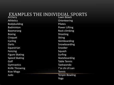 Sports Examples 的图像结果