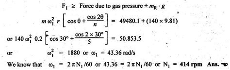 forces on the reciprocating parts of an engine, neglecting the weight ...