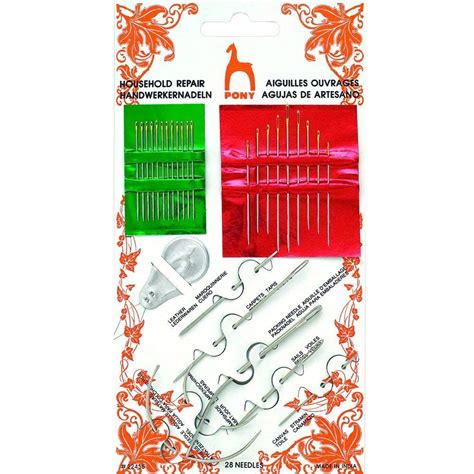 Pony 28 Pieces Household Repair Kit, Includes: Pack Needles, Chenille ...